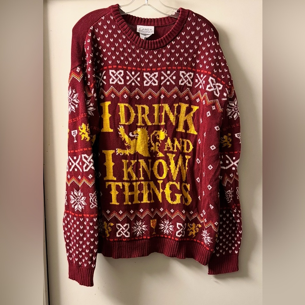 Game of Thrones holiday‎ sweater size XXL